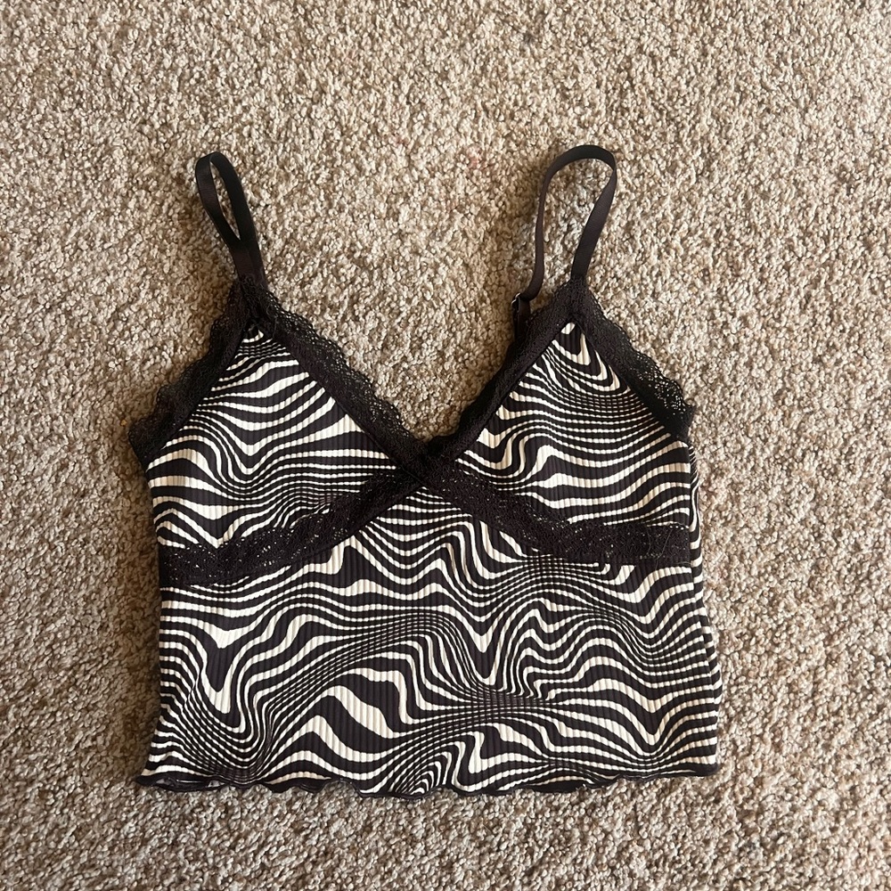 H&M CROPPED TANK-TOP